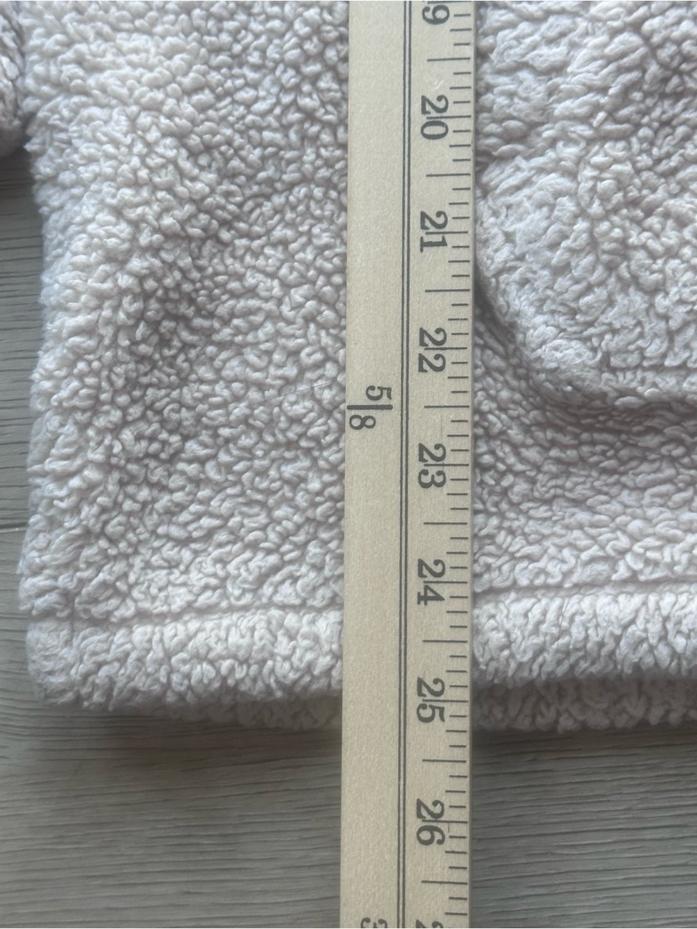 PINK Victoria’s Secret Sherpa Hoodie Medium Cream Teddy Fleece Pullover Cozy - Picture 3 of 4